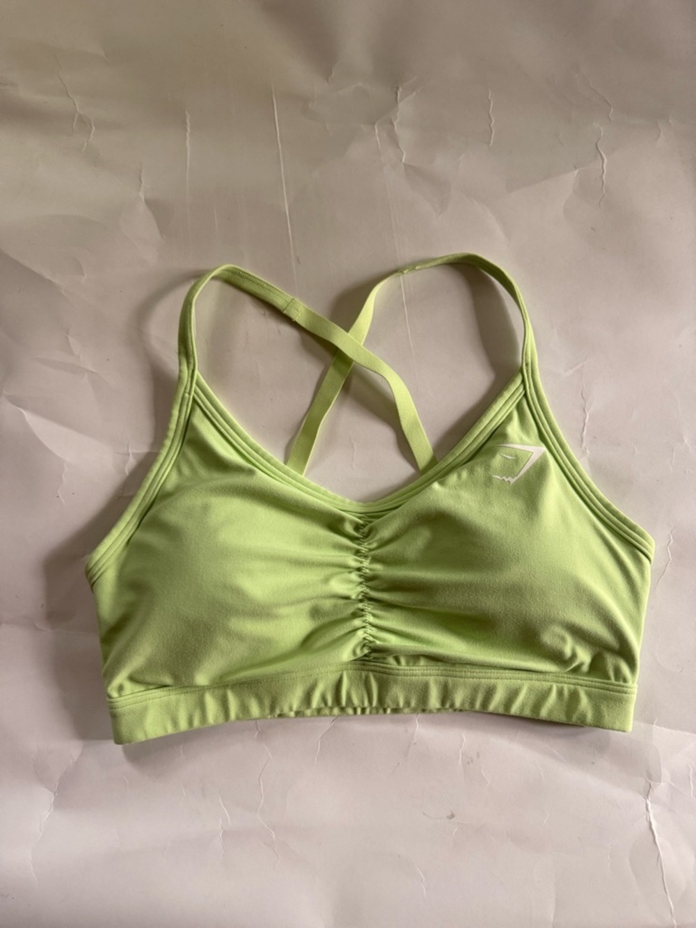 Gymshark Lime Green Cross-Back Sports Bra